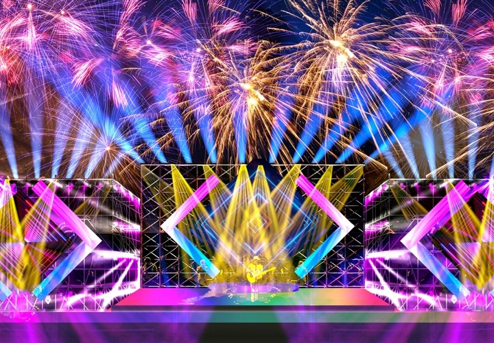 T.I Company Stage 3D Customized Design for your live show events stage design